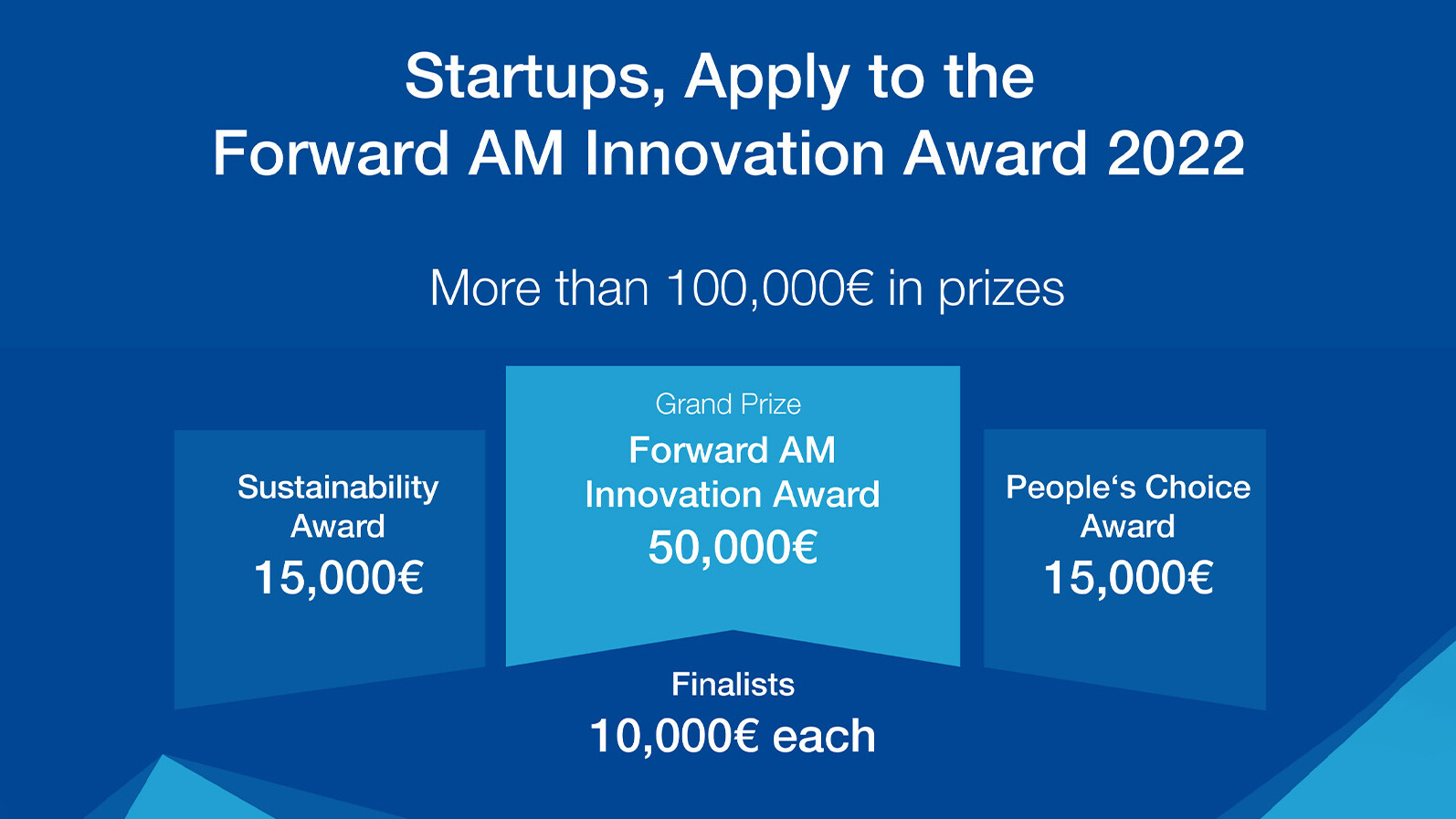 Startups, Apply to the Forward AM Innovation Award 2022